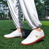 Tai Chi Shoes Microfiber Leather Beef Tendon Sole Baduanjin Practice Shoes Martial Arts Performance Competition Sports Shoes Breathable Spring and 