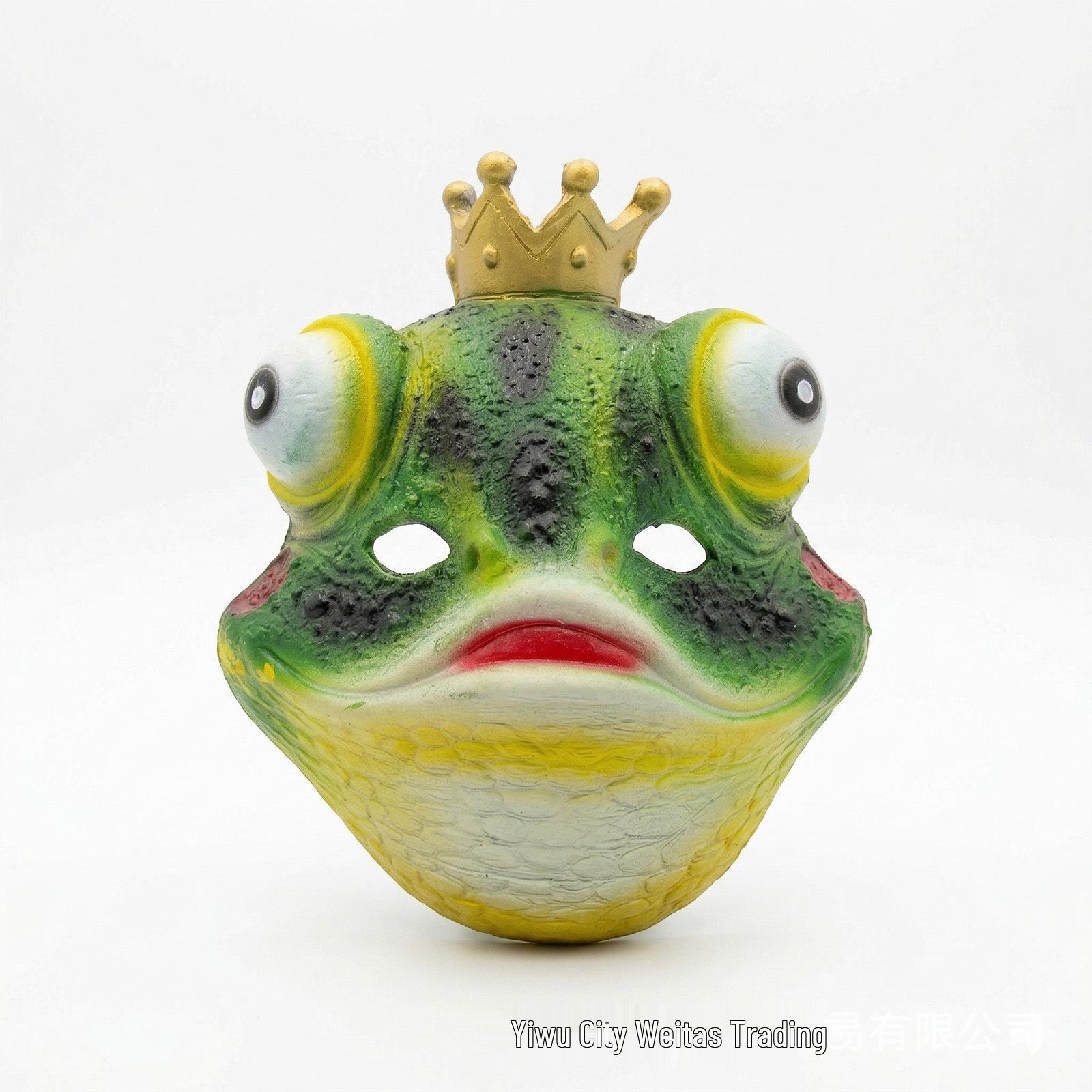 3D Frog Prince Mask for Halloween, Mardi Gras, and Carnival