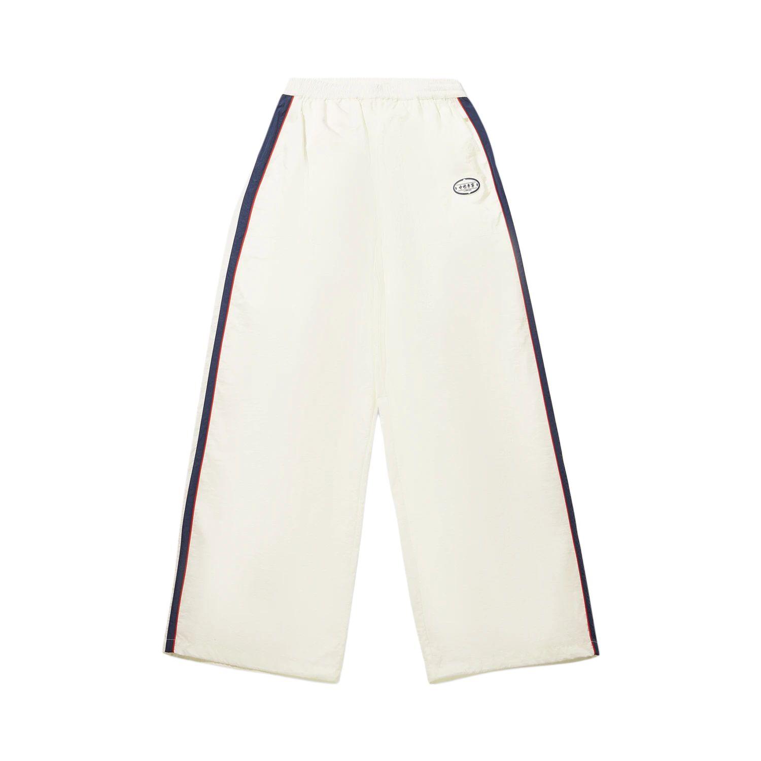 Li Ning Полосатые Мягкие Простые Универсальные Свободные Спортивные Длинные Брюки Женские низ AYKW854-1 M