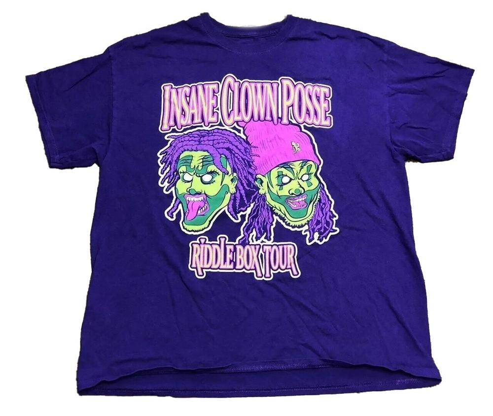 Riddle Box Retro Insane Clown Posse Band Shirt Purple Unisex S-234XL 1V0028 Unisex T-Shirt XXL