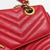 [Pre-Owned] Gucci GG Marmont Small Matelassé Shoulder Bag 'Red' - Good #MA4NP8