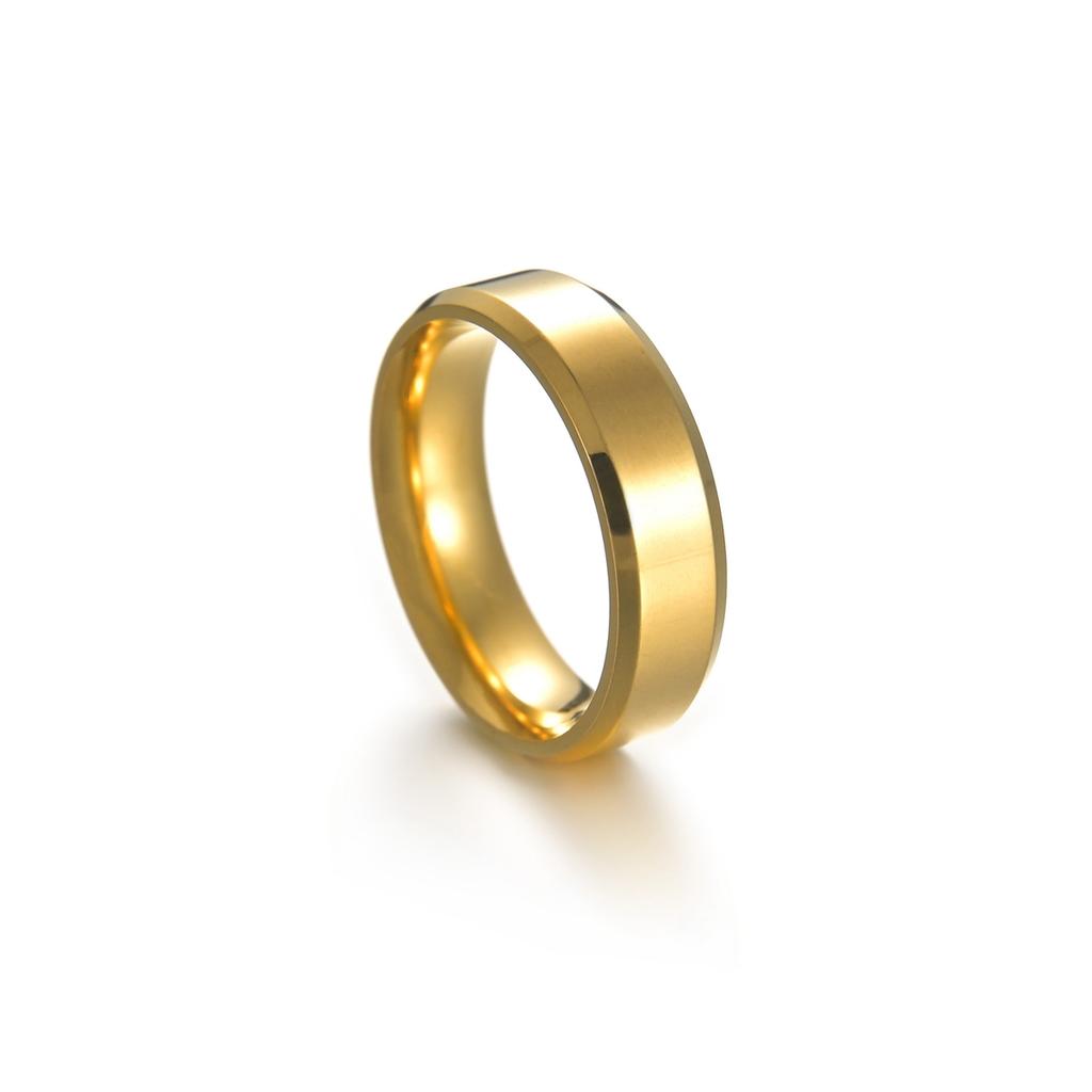 Fashion Ring Men Women Titanium Steel Black  for Women Wedding Rings  Width 6mm Custom Engraved Name