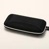 Black Check Pattern Glasses Box Compression Resistant Portable Eyewear Storage Zipper Sunglasses Case Classic Black For Campus