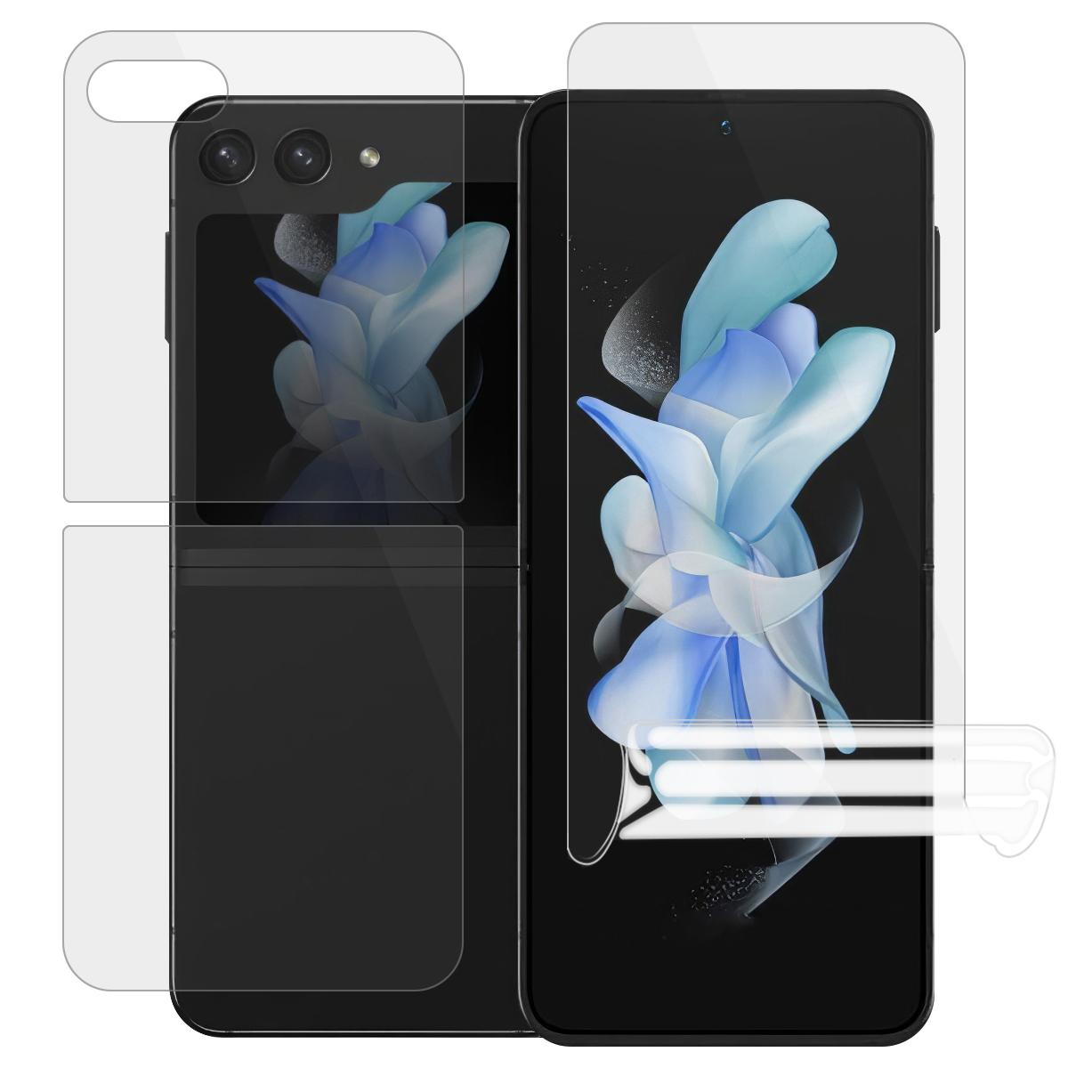 

1 комплект захисної плівки для екрана для Samsung Galaxy Z Flip5 5G, захисна гідрогелева плівка з ТПУ+ПЕТ для передньої та задньої панелі