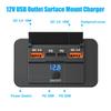 4-Ports 12/24V Car Charger 108W Dual PD3.0 USB-C 36W & Dual QC3.0 18W USB Outlet Charger Socket Adapter for Car Bus Boat Truck