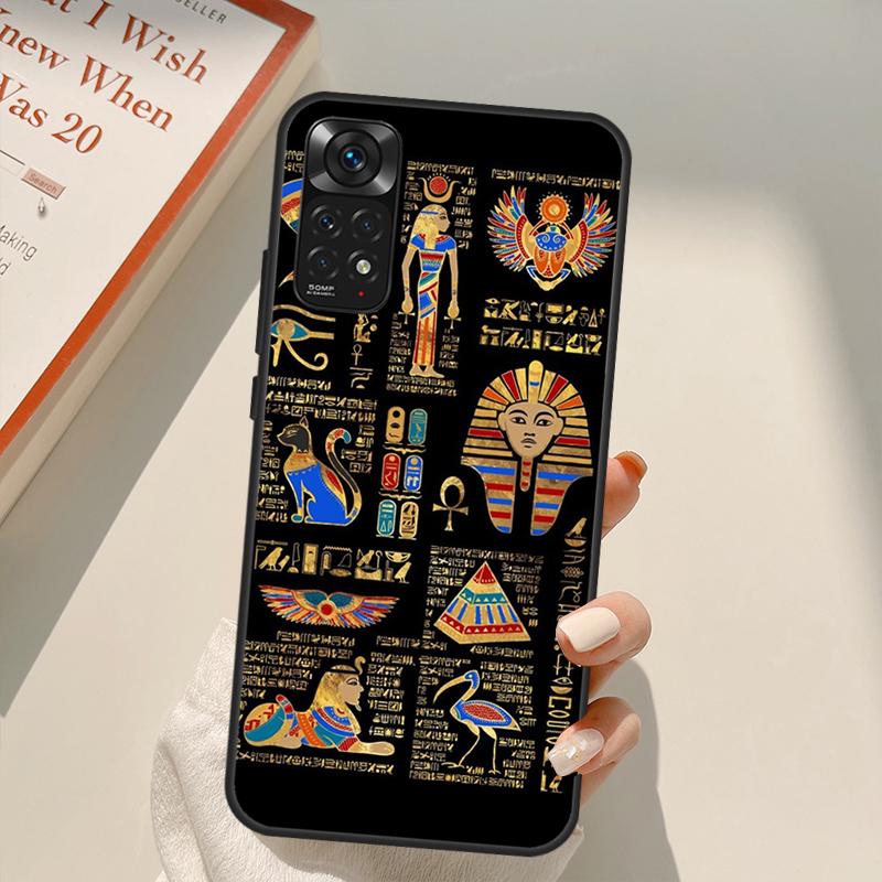 Egypt Nefertiti Ankh For Redmi 10A 10C 9A 9C 9T K40 K50 Gaming Phone Case For Redmi Note 11S 10S 9S 9 10 11 Pro