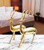 Pure Brass Deer Showpiece Decorative Idol For Vastu Home Decor, Gold Statue