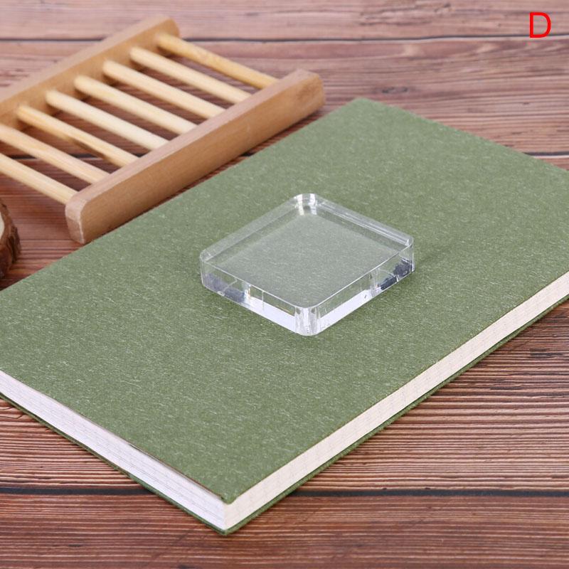 Acrylic Clear Handle Seal Stamp Block Diy Scrapbooking Album Stamps Craft Making