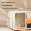 Large Capacity Pet Carrier Trolley Backpack: Portable Space Capsule for Cats & Dogs