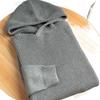 Mens Hooded Knit Sweater Casual Long Sleeve Pullover Cotton Loose Fit Winter Daily Wear