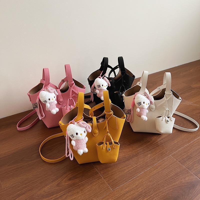 Work commuter bag niche design simple shoulder bag women's 2025 summer new high-end messenger bucket bag