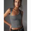 Summer  Hollow Irregular Neck Y2K Tank Tops Women Open Back Sexy Crop Tops T-shirt Casual Slim Fit Tanks Top For Women 30598
