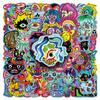 50 Original Bizarre Person Stickers, Horror Halloween Creative Waterproof Decoration Phone Case Planner Stickers