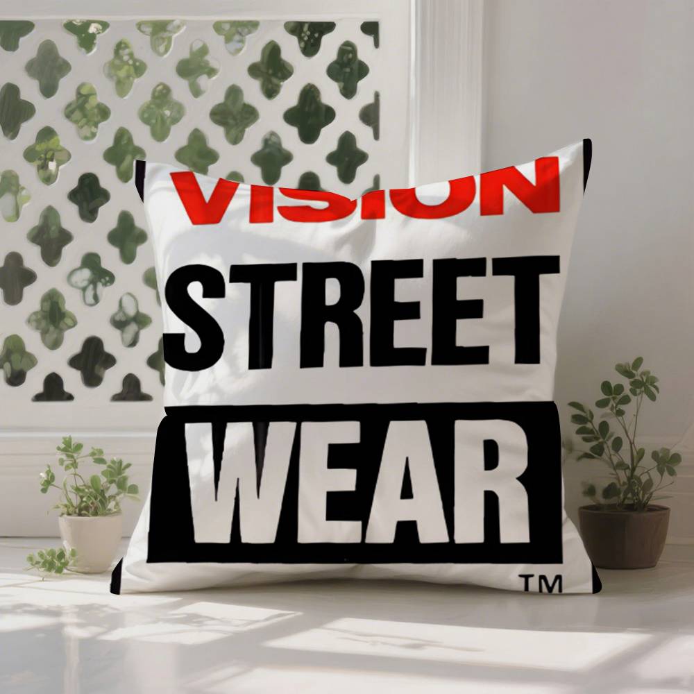 

VVision SStreet WWearS Pillow Case Antidustmite Pillowcase Invisible Zipper Silky Short Plush Sofa Cushion Cover 30X30cm