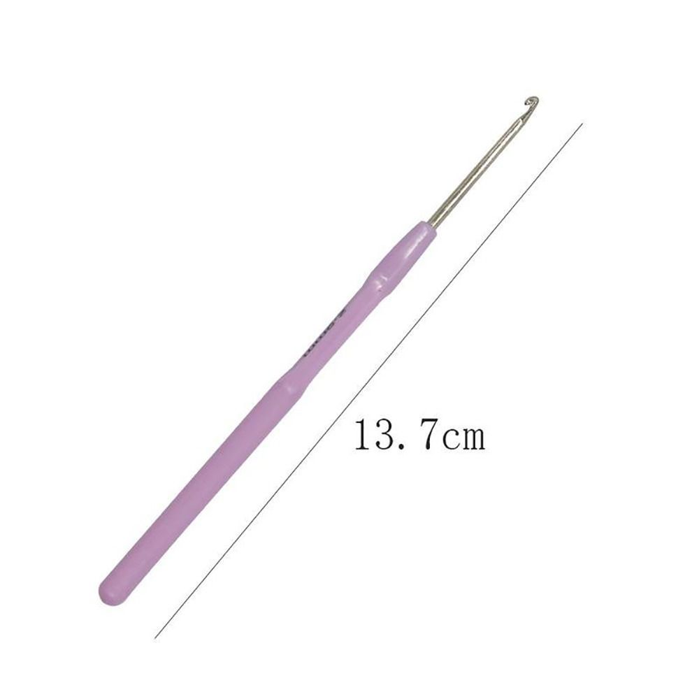 3Pcs/Set New Plastic Handle Crochet Hooks 2.0/2.5/3.0mm 13.7cm Knitting Needle Knitting Tool for Yarn DIY Craft