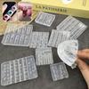 Fox Eyeball Stamping Stencils Uv Gel Polish Art Mould Silicone Carving Tool Diy Design 3D Nail Mold Ice Flower Bread Jellyfish