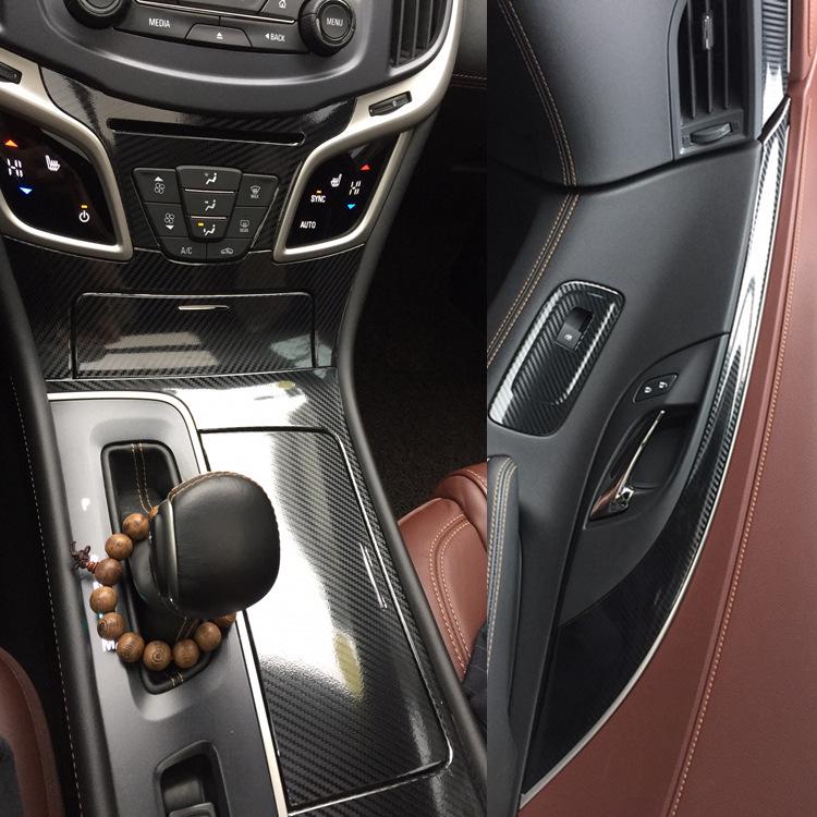 Carbon Fiber Gear Shift Sticker for 2013-2015 Buick LaCrosse Interior