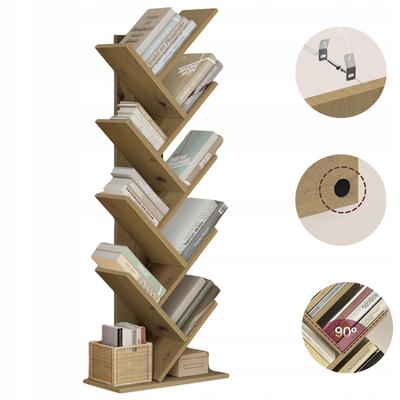 Bookshelf Artisan Christmas Tree Library Shelf Cabinet In the Shape of a Tree