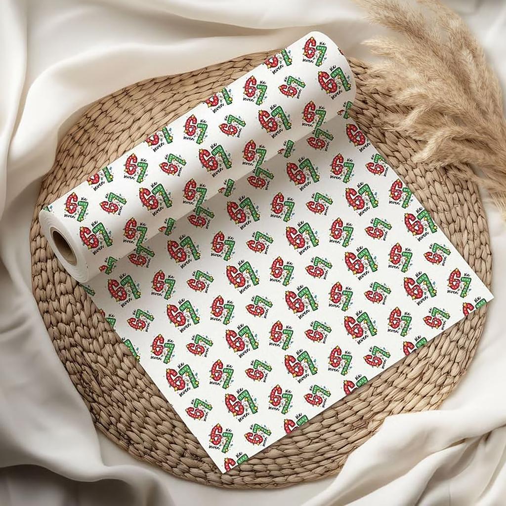 Christmas Gift Wrapping Paper Roll Holiday Decorative Packaging Material