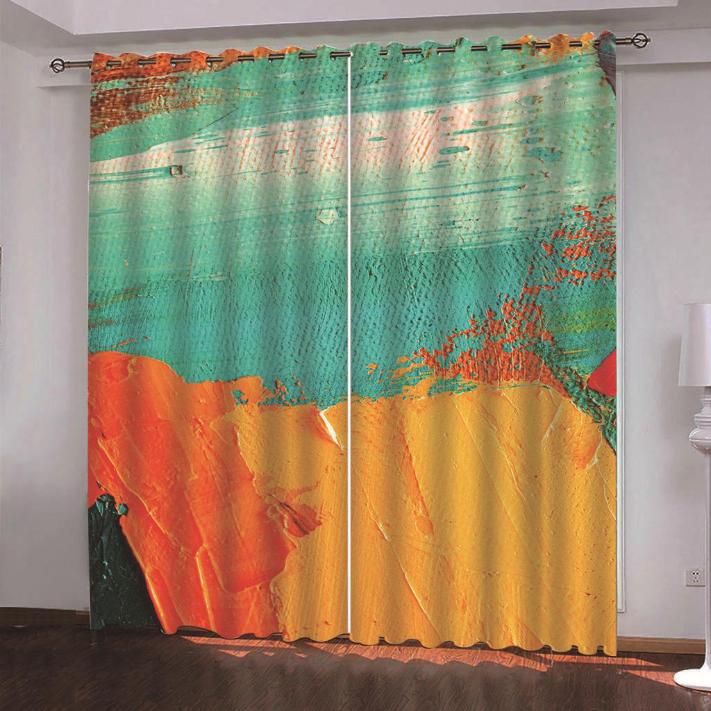 

Без запаха абстрактное искусство египетская женщина Моранди тонкие шторы на окна для детей спальня гостиная кухня дверь домашний декор 2 шт жалюзи W50 X H130(CM)X2&Grommet Top