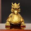 Copper Animal Dragon Turtle Ornament Home Living Room Entrance Office Desktop Decor