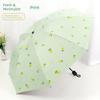 Floral Pattern Dual-Use Folding Umbrella, High Aesthetic Value, Manual Portable, Fully Automatic Sun Protection, Uv Protection, Sun Umbrella for Girls
