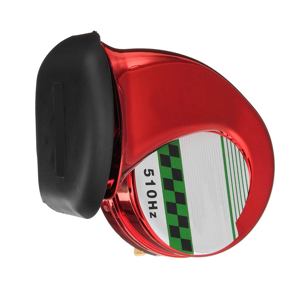 Car Motorcycle Motorbike Truck Boat 130DB Electric Loud Horn Siren Watertight 12V Red
