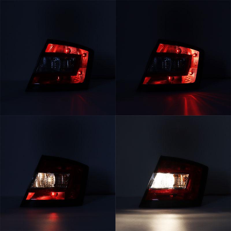 Car Accessories For Skoda Fabia 2015 2016 2017 Rear Bumper Tail Light Signal Lamp Warning Brake Taillight Housing Without Bulbs