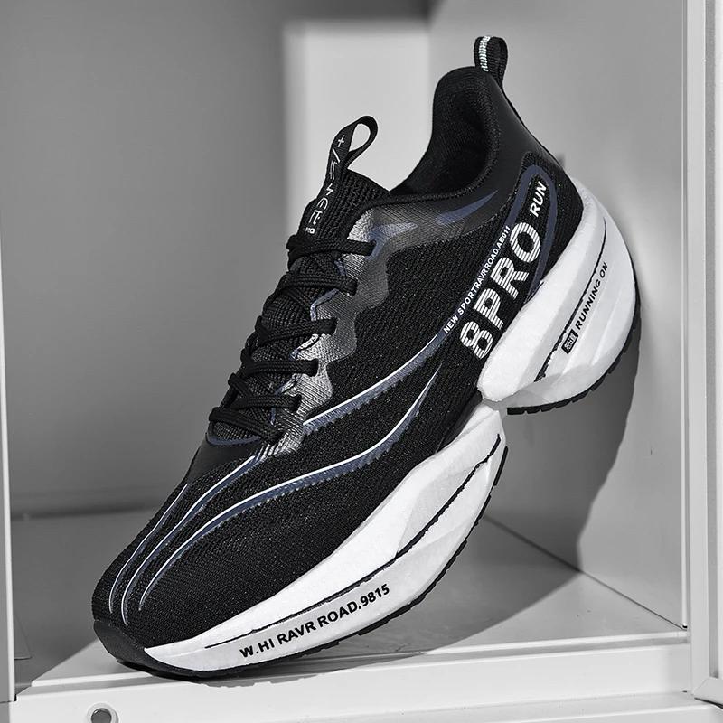 Men's Carbon Plate Sneakers Breathable Marathon Athletic Running Shoes 8PRO Fitness Outdoor Tennis Training Sports Shoes Women