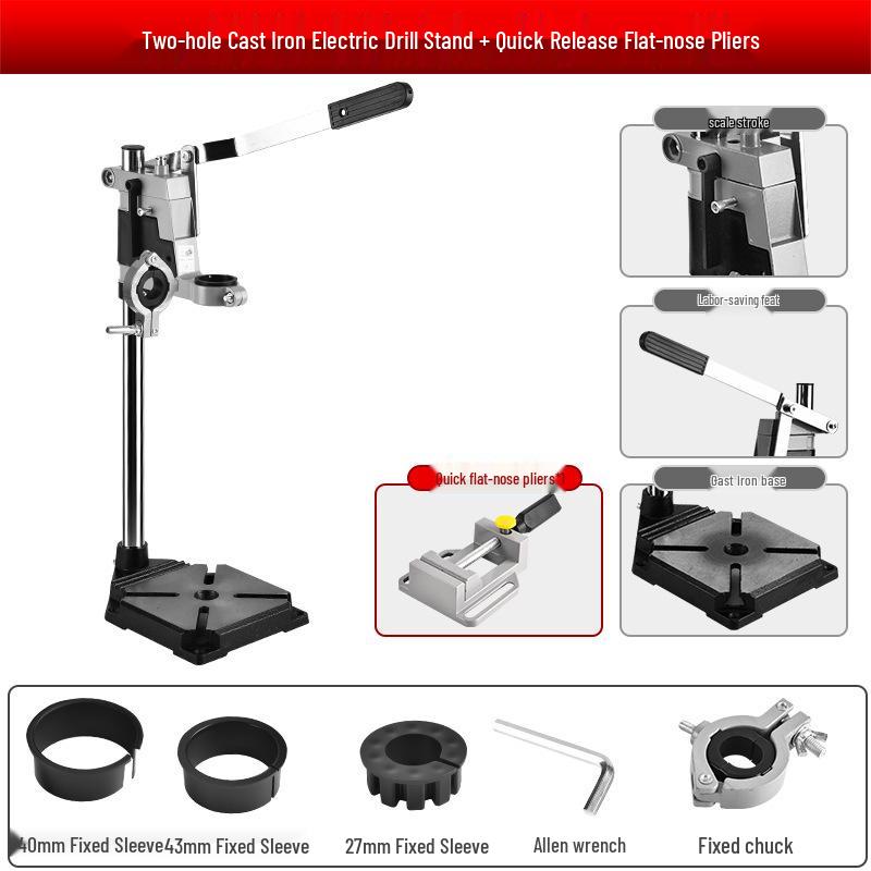 Universal Multi-Functional Electric Drill Stand for Home - Mini Table Drill Holder
