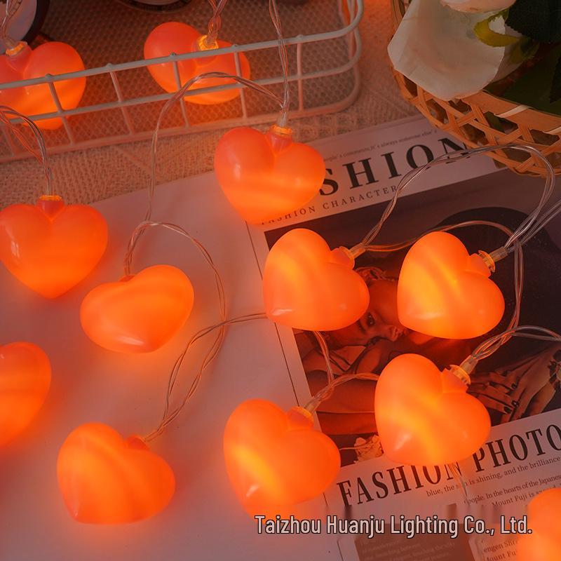 LED Heart Rose Flower String Lights: Romantic Valentine's Day Decoration