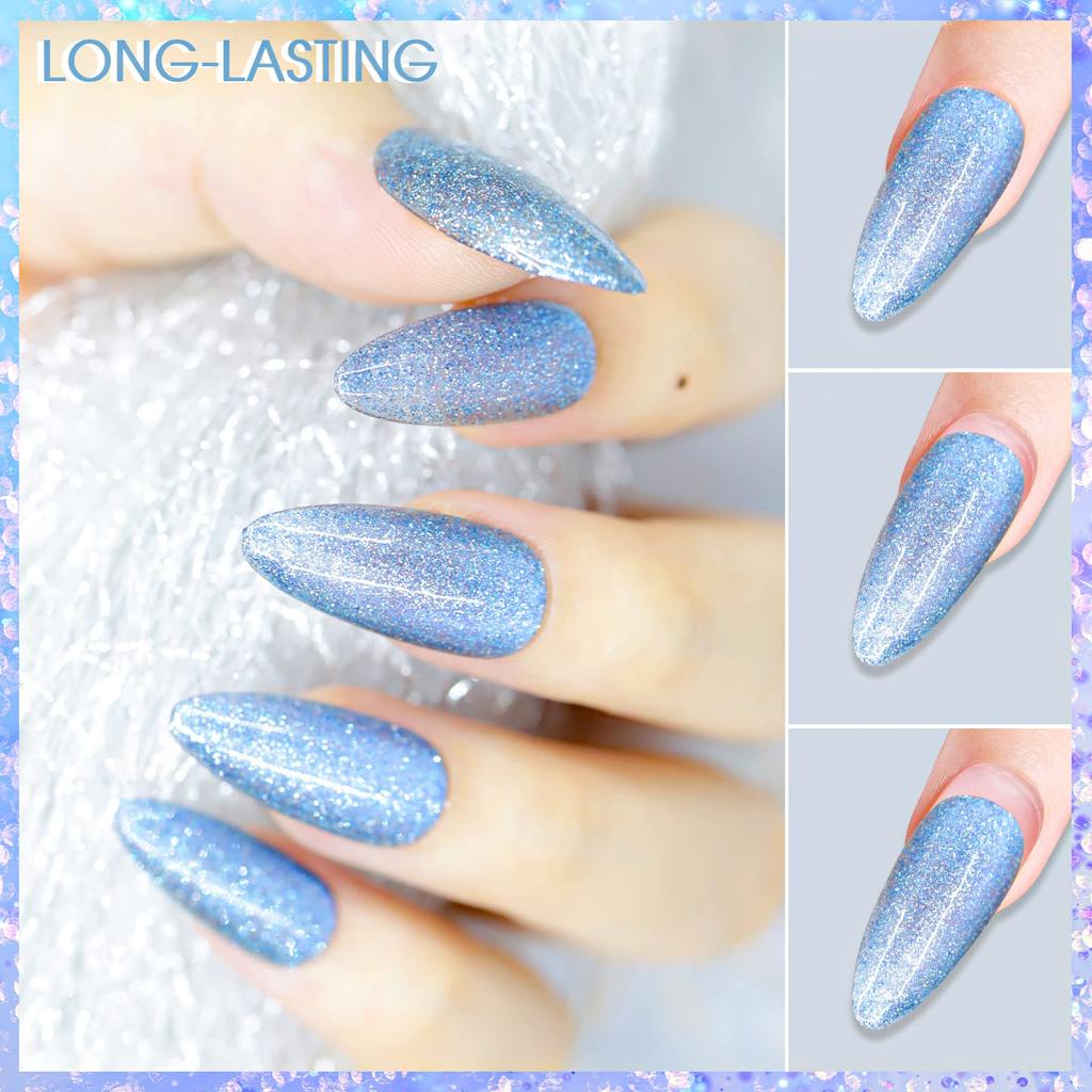 Biutee Eye Gel Color Gel Magnetic Gel Gel Nail Set 6 8ml with Fine Magnetic Gel Cat's Light-Changing (2 Types, Colors, Total) UV/LED Compatible,