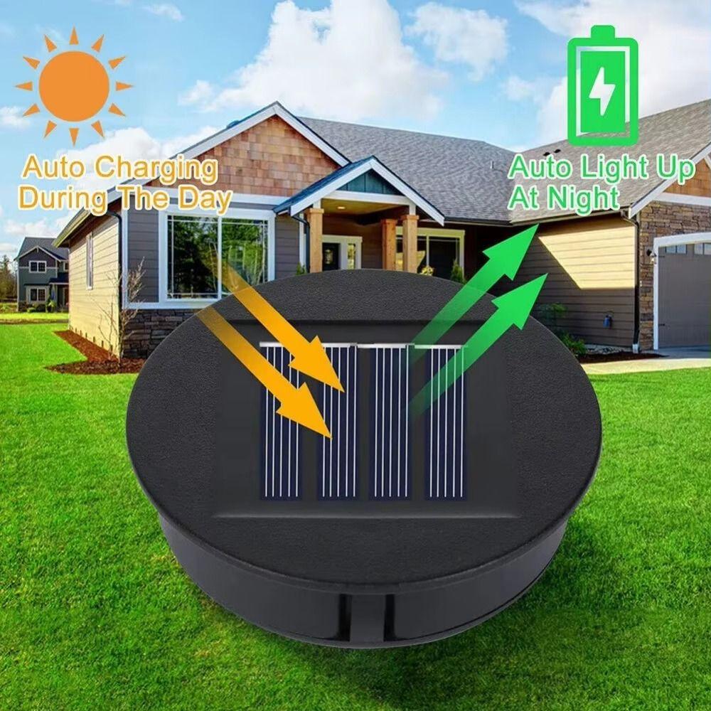Automatic Charging Solar Light Replacement Top Waterproof Outdoor Lantern Lights  Outdoor Garden