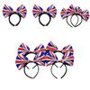 Platinum Jubilee Union Jack Bow Tie Headband Hairband For Men And Women Perfect For Celebrations