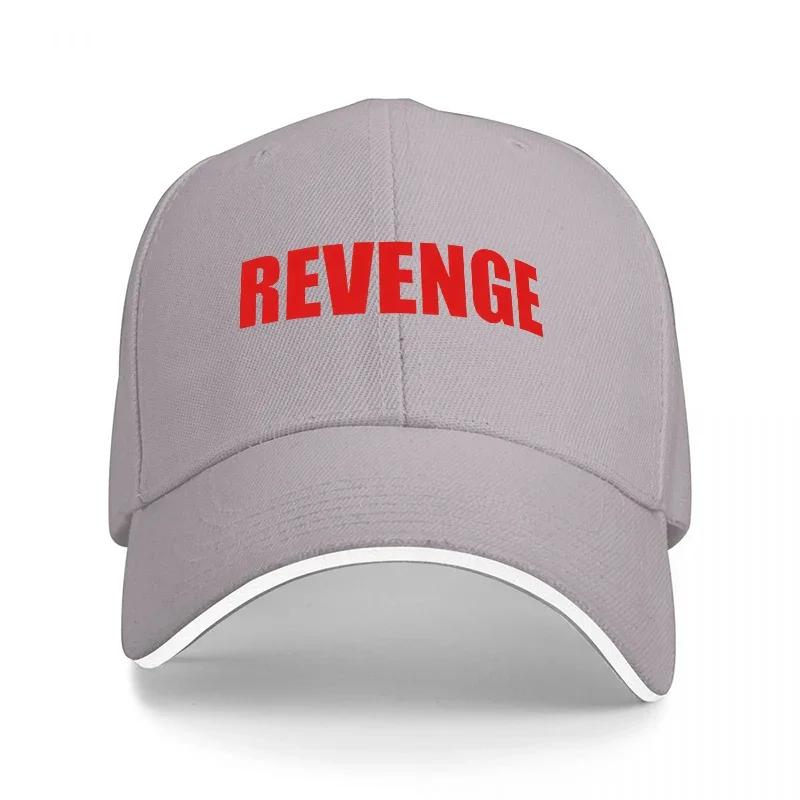 REVENGE BLACK BASEBALL CAP WITH BOLD RED LOGO DESIGN CLASSIC FIT FOR EVERYDAY WEAR AND STYLE STATEUnisexT ACCESSORY