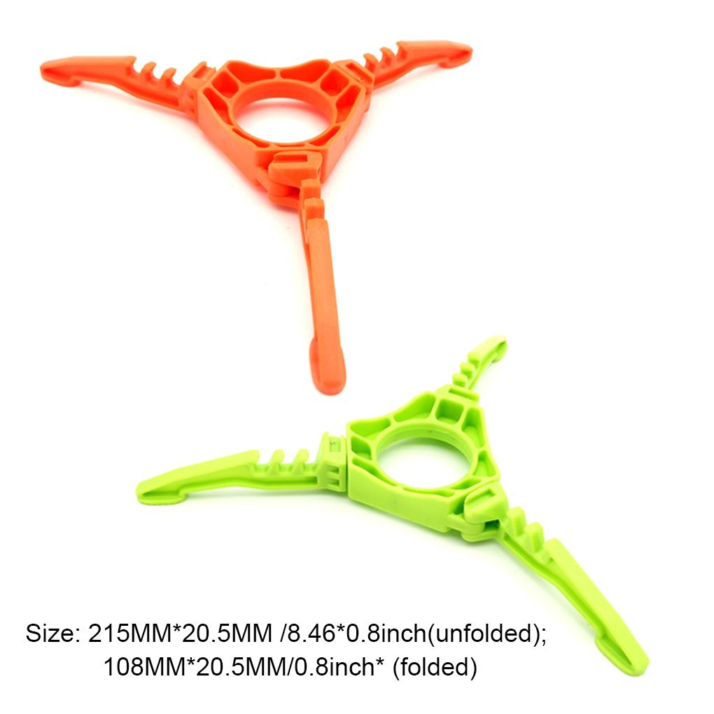 Cylinder Stand Portable Plastic Foldable Cylinders Holder Antislip Bracket Climbing Backpacking Tripod Outdoor Equipment