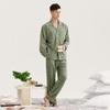 Men's 100% Cotton Pajama Set for Spring & Autumn: Long Sleeve, Long Pants, Versatile Outdoor Wear