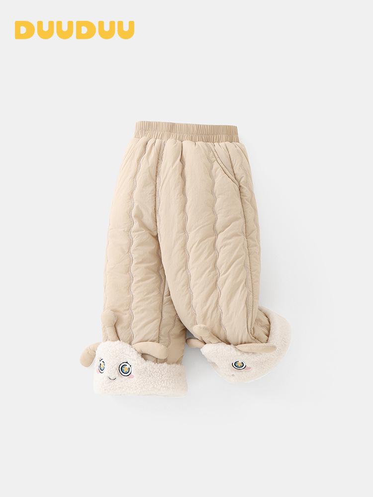 DUUDUU 2025 Quilted Toddler Pants: Thick, Warm Cotton for Autumn/Winter