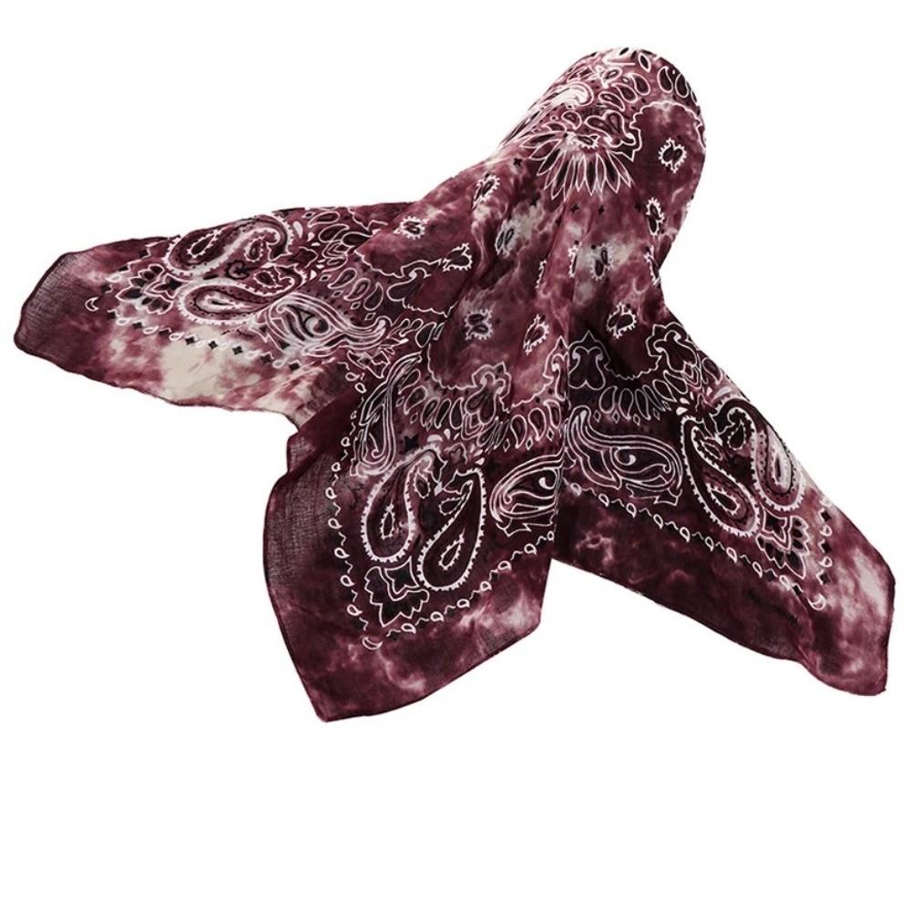 Printed Brim Bandana Hat Paisley Floral Sun Visor Hat Fashion Bandana Scarf  for Women