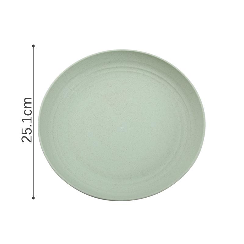 1pc Solid Color Eco Friendly Fruit Dishes Plates Dishes Wheat Straw Plates Dinnerware Dishwasher Safe Unbreakable Healthy Child