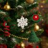 Yarn Weaving Christmas Hanging Ornament Snowflake Bell Handmade Knitted Christmas Wind Chime Cartoon Xmas Tree Pendant
