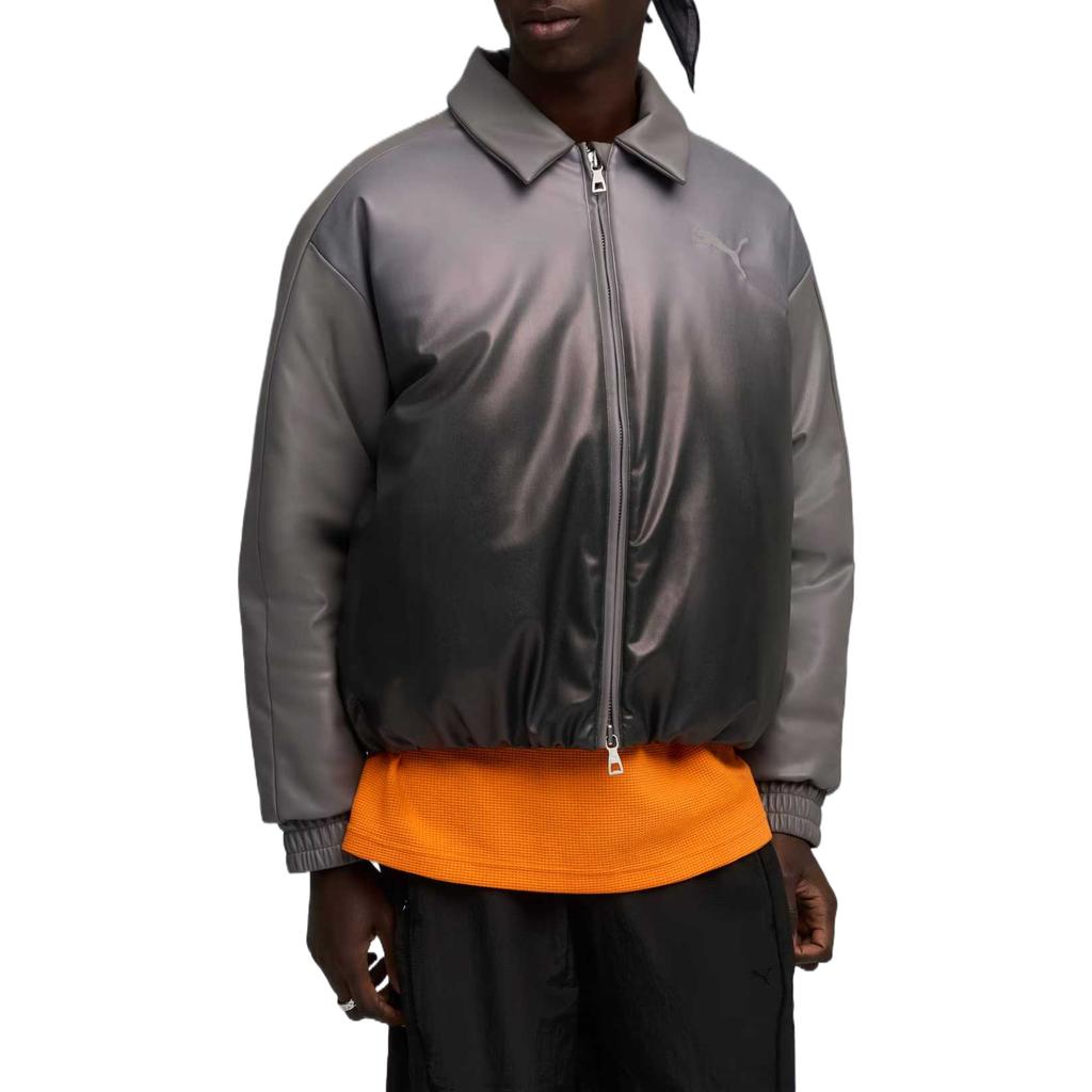 Puma T7 Special Items Capsule Collection Skin-Friendly Versatile Comfortable Trendy Fashion Polo Jacket Men jackets Gray 633255-07