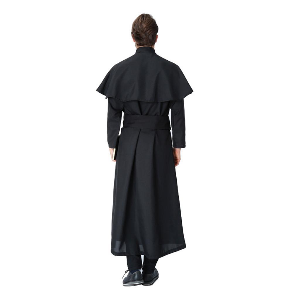 Halloween Priest and Costume Robe Set for Adults