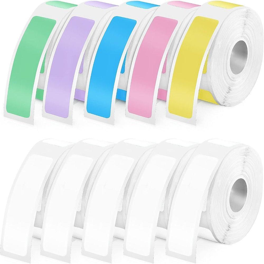 12mm×40mm Adhesive Label Maker Paper 160/Roll Self-Adhesive Labels Thermal Paper  Portable Printer