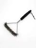 1pc Steel BBQ Brush Grill and Scraper BBQ Cleaner Brush Perfect Tools Grill Cleaning Brush Ideal Barbecue Accessories Non-stick
