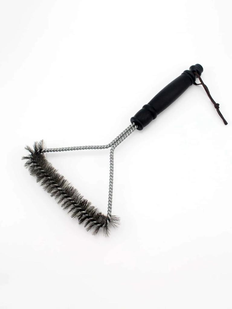 1pc Steel BBQ Brush Grill and Scraper BBQ Cleaner Brush Perfect Tools Grill Cleaning Brush Ideal Barbecue Accessories Non-stick