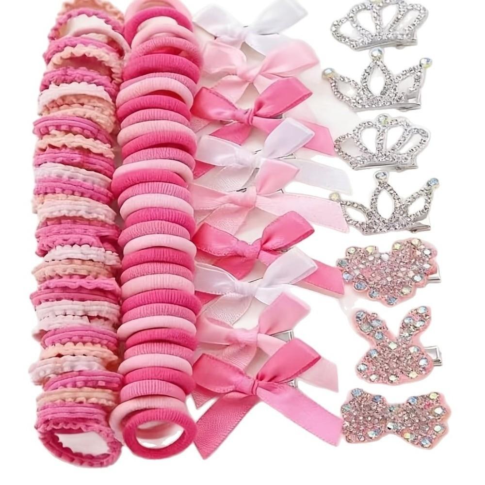 High Elastic Hair Accessories Set No Hurt Hair Hair Clips New Hair Ties Princess Gift Set