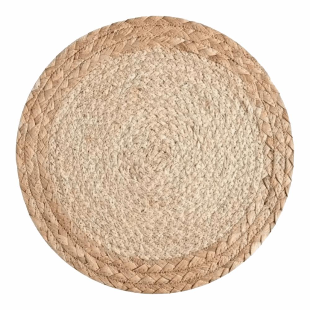 18-38cm Braided Placemat Hand Woven Hot Pad Plate Charger Round Coaster Cup Mat  Dining Table