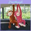 Cute Monkey Car Tissue Box Holder Plush Material Long-lasting Car And Home Use