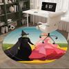 Wizard of Oz,Witch and Princess Chair Mat Round Rug Office Carpet, Non Slip, Suitable for Living Rooms, Bedrooms,Decor1205897a